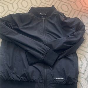 AMG Men's Black Bomber Jacket windbreaker